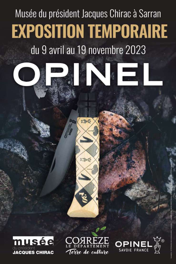 Affiche exposition Opinel - musée du président Jacques Chirac, Sarran