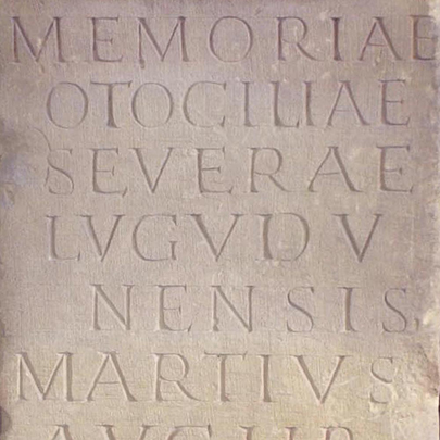 Épitaphe d'Otocilia Severa (détail)