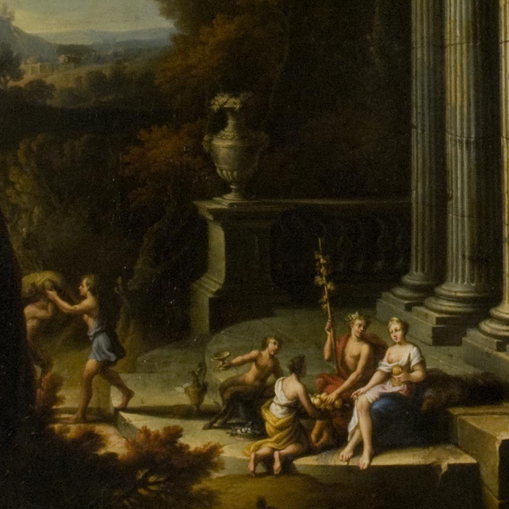 Paysage avec scène mythologique (détail)