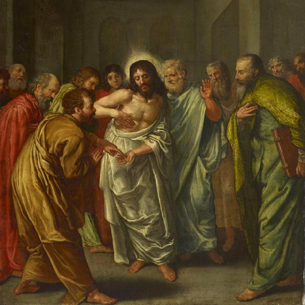 L'incrédulité de Saint Thomas, Everard Quirijnsz van der Maes, 1631 (détail)
