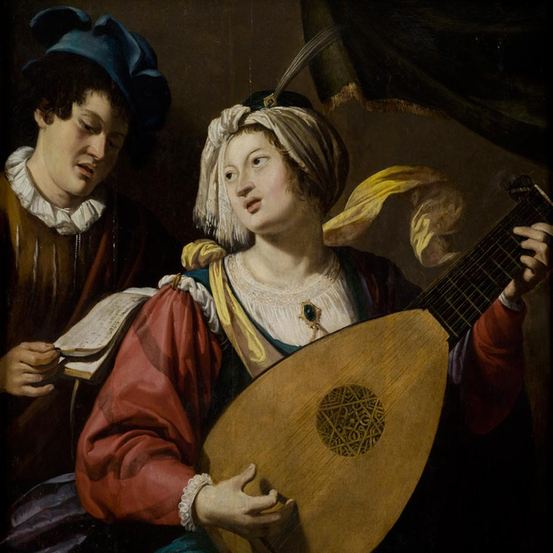 Le duo, attribué à Théodore Rombouts (détail)