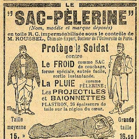 Publicité d'un journal de 1915