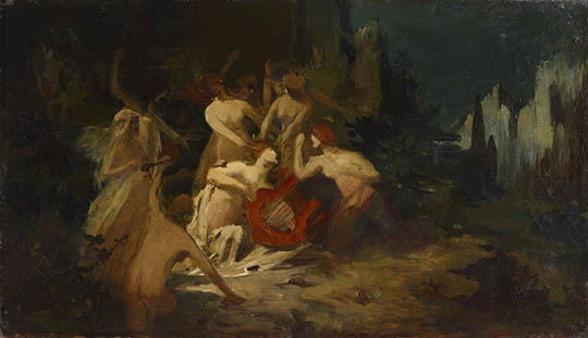 Orphée démembré par les Ménades, Pierre-Marcel Béronneau, 1895.