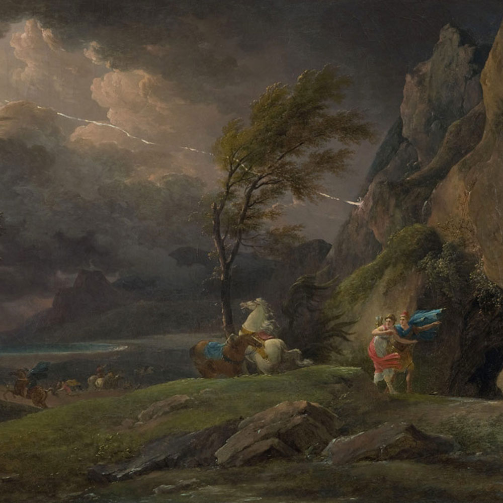Énée et Didon fuyant l'orage. Pierre Henri de Valenciennes, 1792