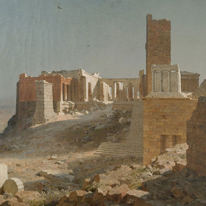 Vue de l'Acropole par Alfred de Curzon