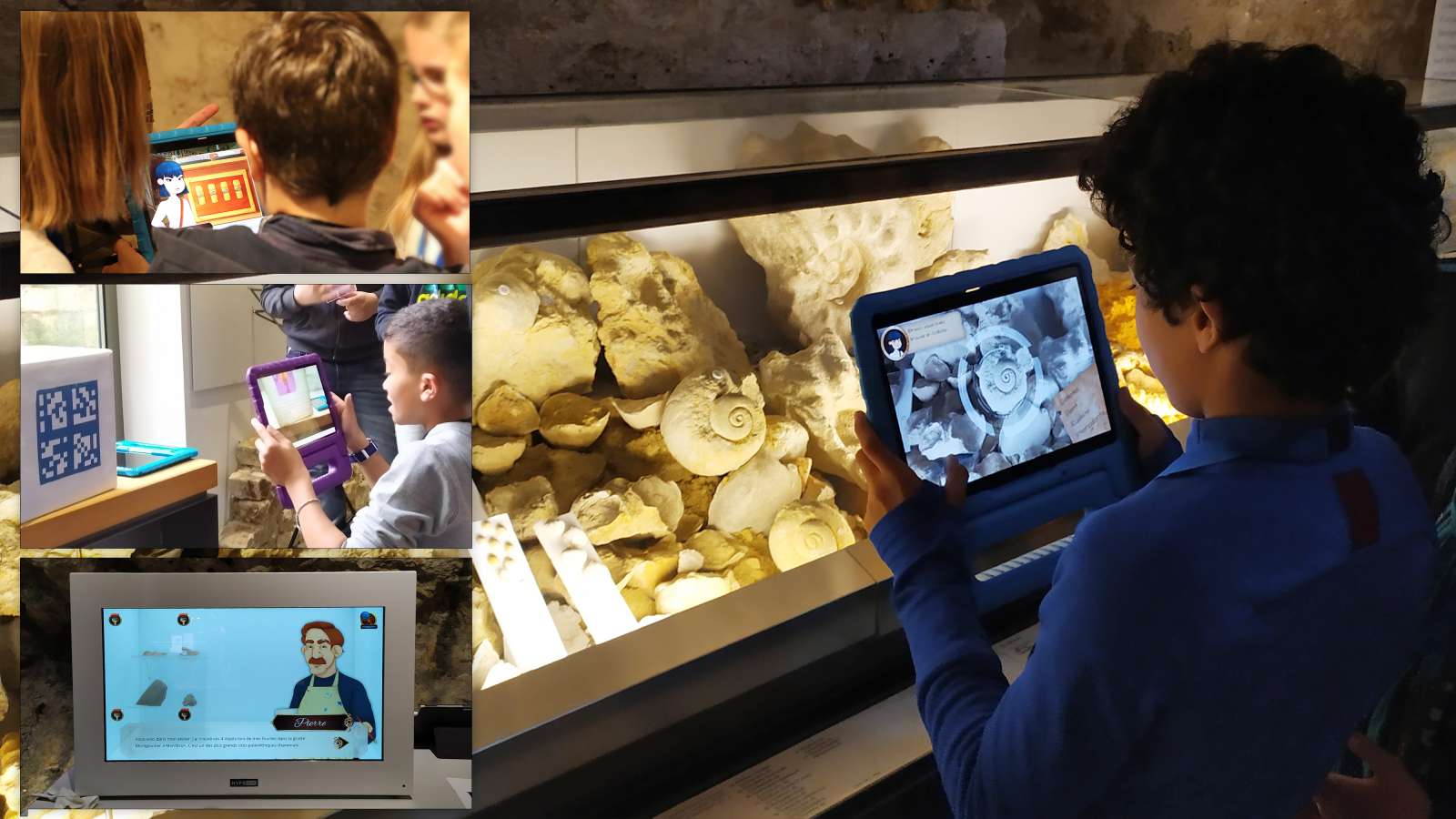 Les différentes interactions numériques prévues par l'application