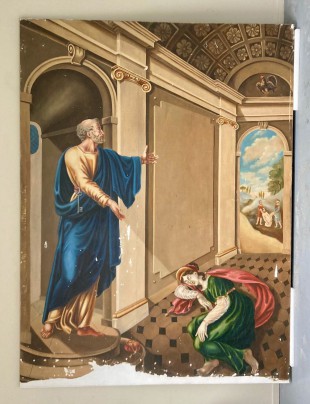 Peinture en restauration