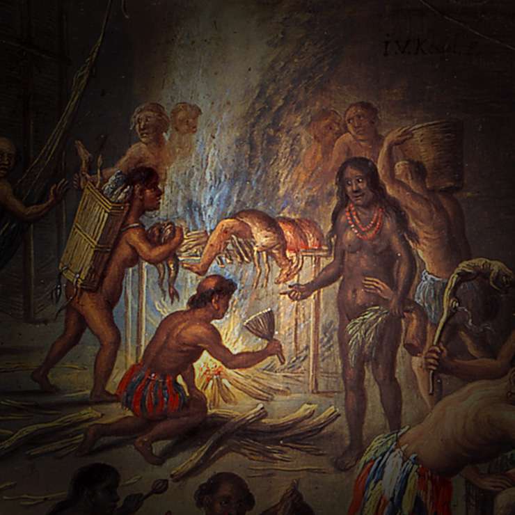 Détail du tableau de Jan Van Kessel I